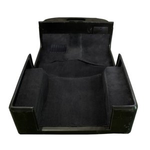 Jeep Wrangler Carpet Kit - Front + Rear - Rugged Ridge - Deluxe - Black - `97-`06